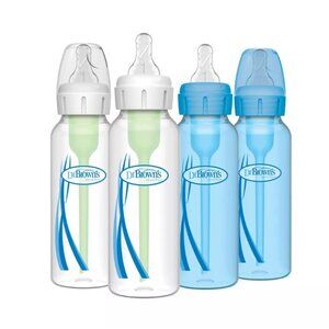 Dr. Brown's 8oz Anti-Colic Options+ Narrow Baby Bottle 4pk